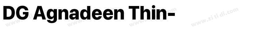 DG Agnadeen Thin字体转换